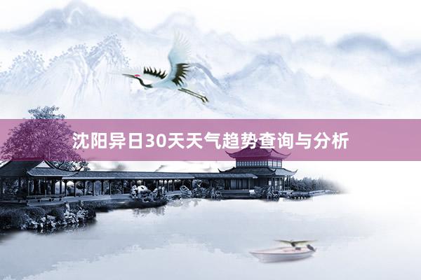 沈阳异日30天天气趋势查询与分析